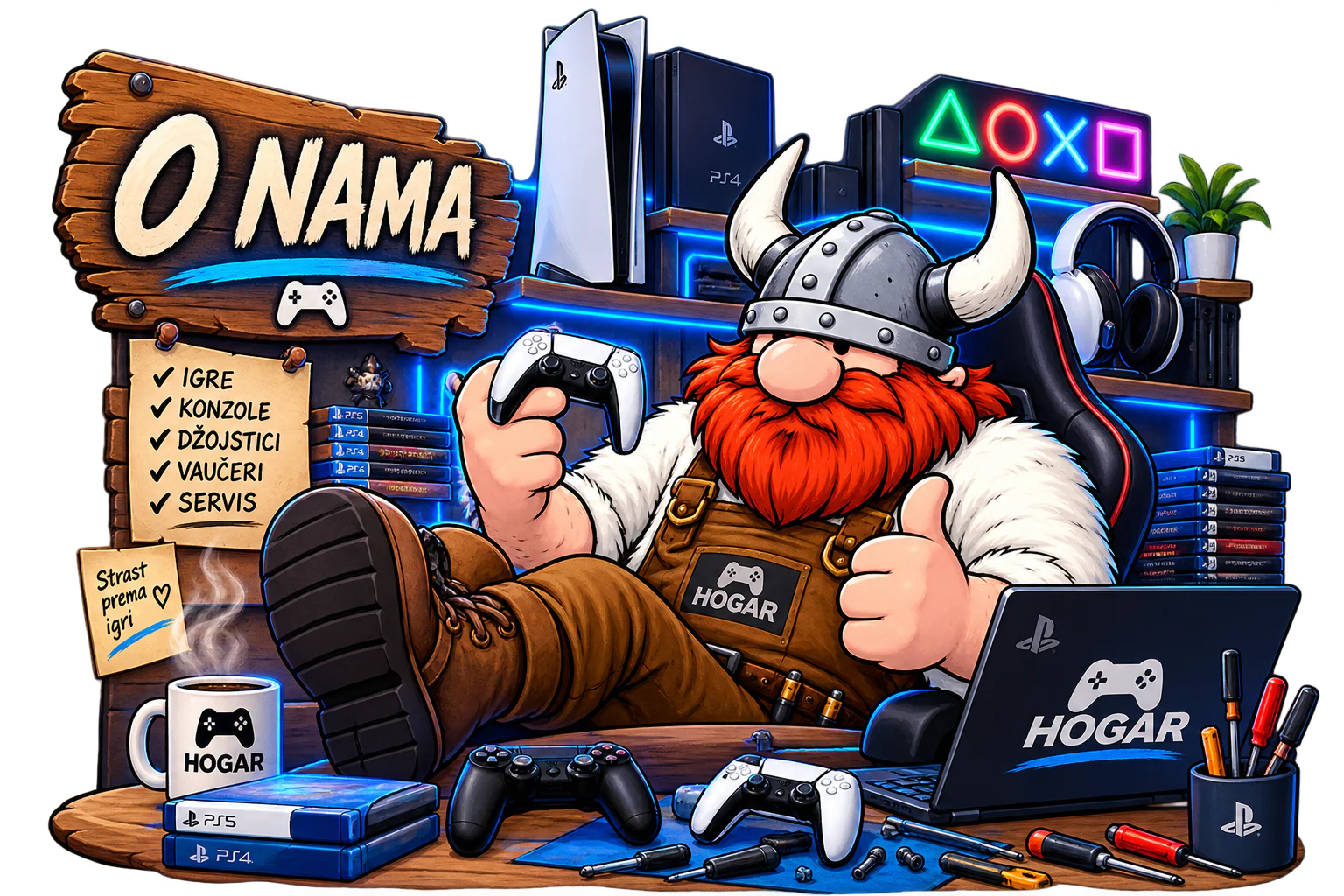 HOGAR svet — PlayStation igraonica, igre, konzole i servis
